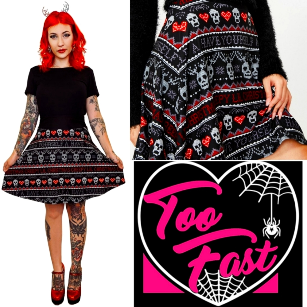 NWT Creepy Lil Christmas 🎄 Skirt